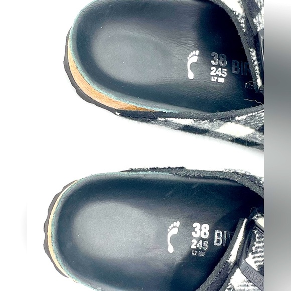RARE Birkenstock Black & White Check Arizona - Fall Plaid - Picture 6 of 9